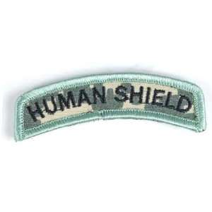  Matrix Human Shield Tab Velcro Backed Morale Patch (ACU 