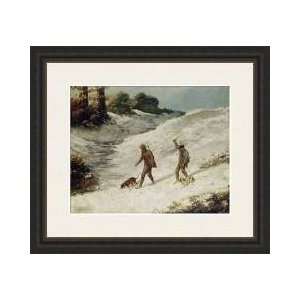  Hunters In The Snow Or The Poachers Framed Giclee Print 