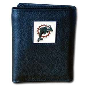  Miami Dolphins NFL Trifold Wallet in a Window Box: Sports 