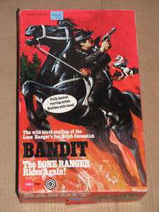 Vintage LONE RANGER Marx BANDIT / SMOKE Horse 70s MIB  