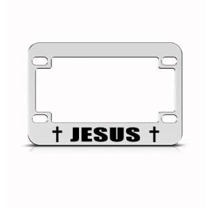 Jesus Cross Christian Religious Metal Bike Motorcycle License Plate 
