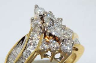 8000 2.05CT MARQUISE CUT DIAMOND ENGAGEMENT RING SIZE 7.25  