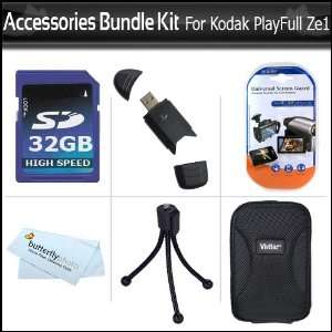  Advanced Accessories Bundle Kit For Kodak PlayFull Ze1 HD 