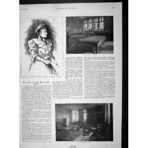  1893 MADAME ALBANI ANTHEM FELLOWS BILLIARD SMOKING ROOM 