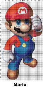 Nintendo Super Mario Characters Cross Stitch Patterns  