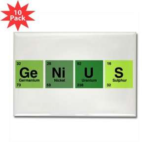   Magnet (10 Pack) Genius Periodic Table of Elements Science Geek Nerd
