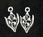 Lily of the Valley CHARMS, LOT OF 2, PERFECT FOR EARRI  