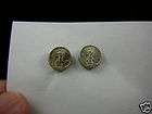 EE 755) Liberty half dollar 19th cent miniature TOKEN Earrings