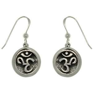   Peter Stone Collection Sterling Silver Om Meditation Earrings: Jewelry