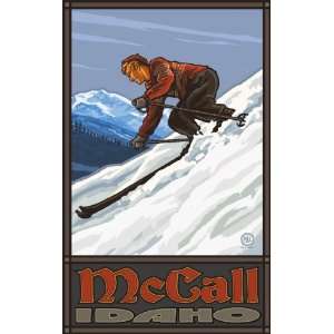  Northwest Art Mall McCall Idaho Downhill Skier Man Artwork 