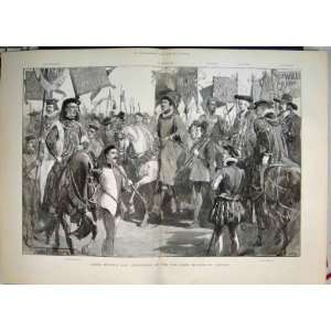 1889 Lord Mayors Day Procession Old Mayors London Print  