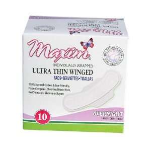  Maxim Ultra Thin, Winged, Chlorine Free, Hypoallergenic 