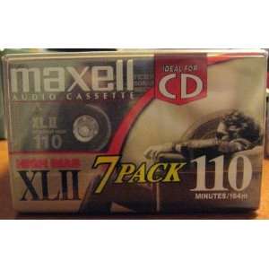 Maxell Audio Cassette High Bias XLII 110 Minutes 7 Pack 
