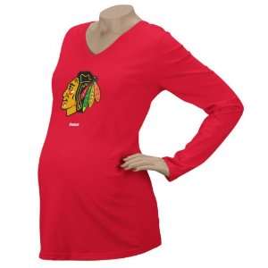  Chicago Blackhawks Womens Logo Premier Too Maternity Long 