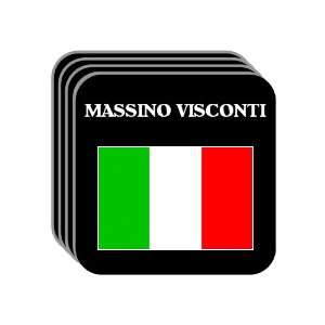  Italy   MASSINO VISCONTI Set of 4 Mini Mousepad Coasters 