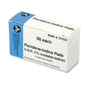  Iodine Pads, 50 Pads per Box
