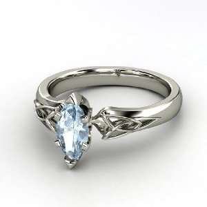  Fiona Marquise Ring, Marquise Aquamarine Sterling Silver 