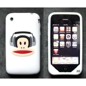   PF White Silicone Skin Case Cover for iPhone 3g 3gs and iPhone 2g