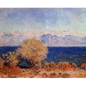  View of Bay At Antibes & Maritime Alps by Claude Monet 24 