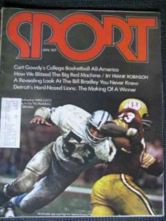 Sport Magazine Mike Lucci Detroit Lions Larry Brown Washington 