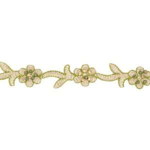  3/4 Wide Design House Trim Mariana Green/Tan By The Yard 