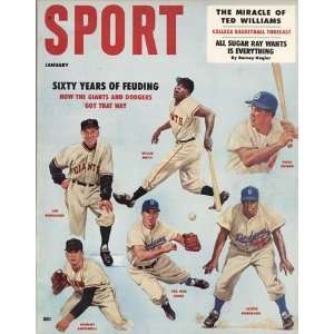  Sport Magazine   Jackie Robinson & Willie Mays Cover 