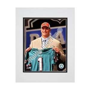 Photo File Miami Dolphins Jake Long 2008 Draft Day Matted 
