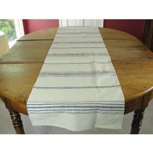  Deauville Navy and White Striped Table runner