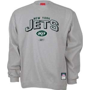  New York Jets Grey First And Goal Crewneck Sweatshirt 