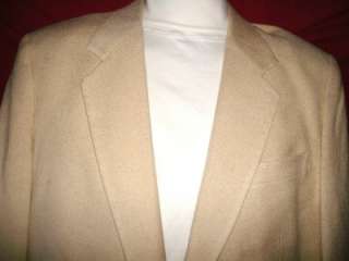 Mens Jordache Cream Silk Sport Jacket Sport Coat 42L  