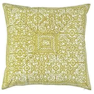  Green Hand Block Printed Pillow Cover