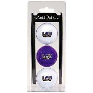  Lsu Tigers Pack Of 3 Golf Balls From Team Golf Sports 
