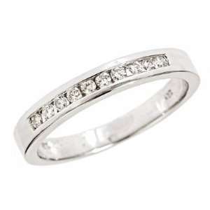   Anniversary Band Ring Size 8 (1/2 Cttw, SI Clarity, H Color): Jewelry