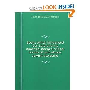   of apocalyptic Jewish literature J E. H. 1841 1923 Thomson Books