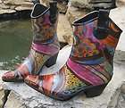 Girls Cowboy Western Rain Boots Zebra Small Size 10  11  