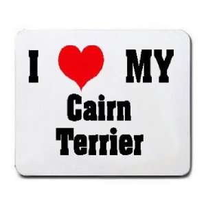  I Love/Heart Cairn Terrier Mousepad: Office Products