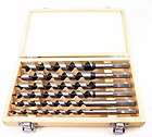 6pc 9 Auger Bit Set in Wood Case ~ Wood Drill Bits~NEW