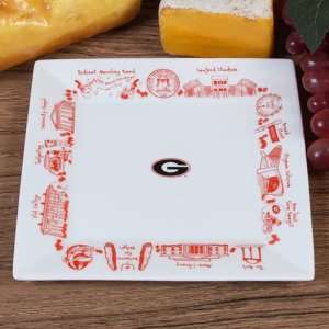  Georgia Bulldogs Small Square Platter