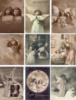 Vintage Angel Postcard Collage Sheet C53  