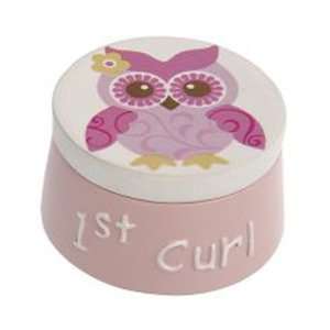  1st Curl Box   Babys 1st Haircut Jar (Pink) Toys & Games