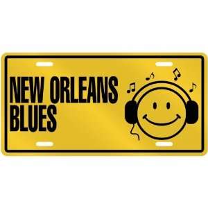   LISTEN NEW ORLEANS BLUES  LICENSE PLATE SIGN MUSIC: Home & Kitchen