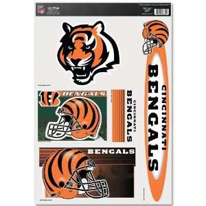  Cincinnati Bengals Ultra Decal 11in x 17in Multi Logo 