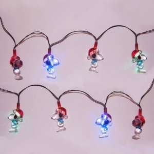  LED Multi Colored Snoopy Santa Claus Christmas Lights: Home & Kitchen