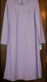Nightgown Ladies L12 14 SIMPLY BASIC Lavender Plush NWT  