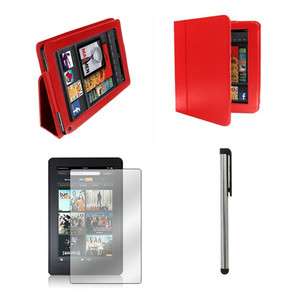 3IN1 for  7 Kindle Fire Tablet PU Leather Case Cover+Film 