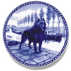  Schipperke Danish Blue Porcelain Plate