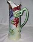 ANTIQUE 15.5 TALL HAND PAINTED TANKARD DRAGON HANDLE ca 1890s