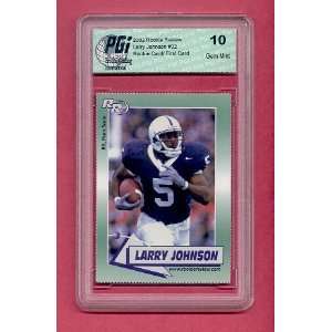   Larry Johnson Rookie Review Card PGI 10 KC CHIEFS: Sports & Outdoors