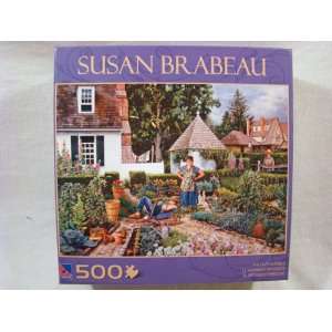   Susan Brabeau 500 Piece Jigsaw Puzzle The Lazy Gardner Toys & Games