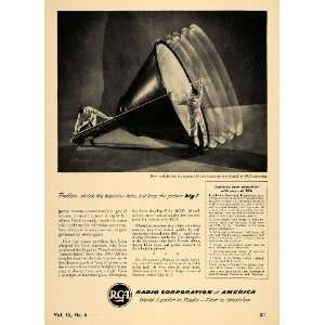  1950 Ad Radio Corporation Kinescope Tube Theatre Screen 